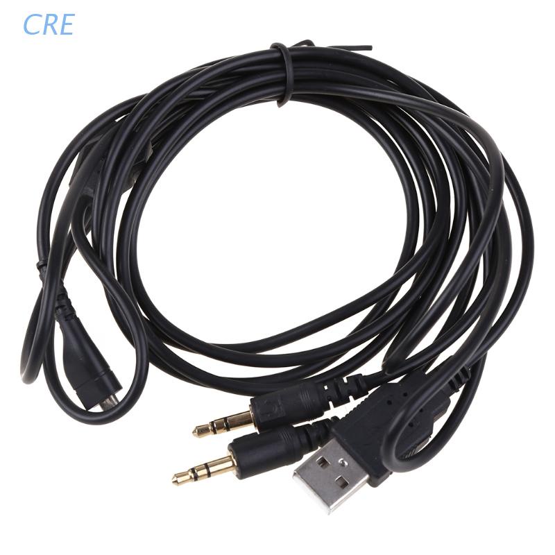 Cre Kabel Charger Audio 4 in 1 3.5mm Panjang 1.8m Untuk SteelSeries-Arctis