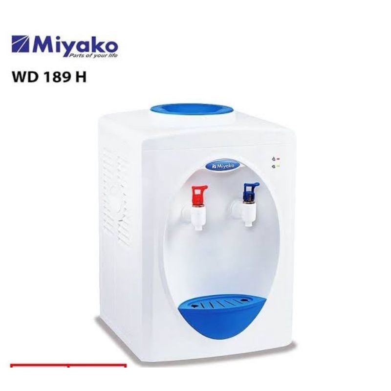 Miyako Dispenser Air WD 189 H 189H / Despenser Normal Hot / Tempat air 2 keran / Biasa Panas