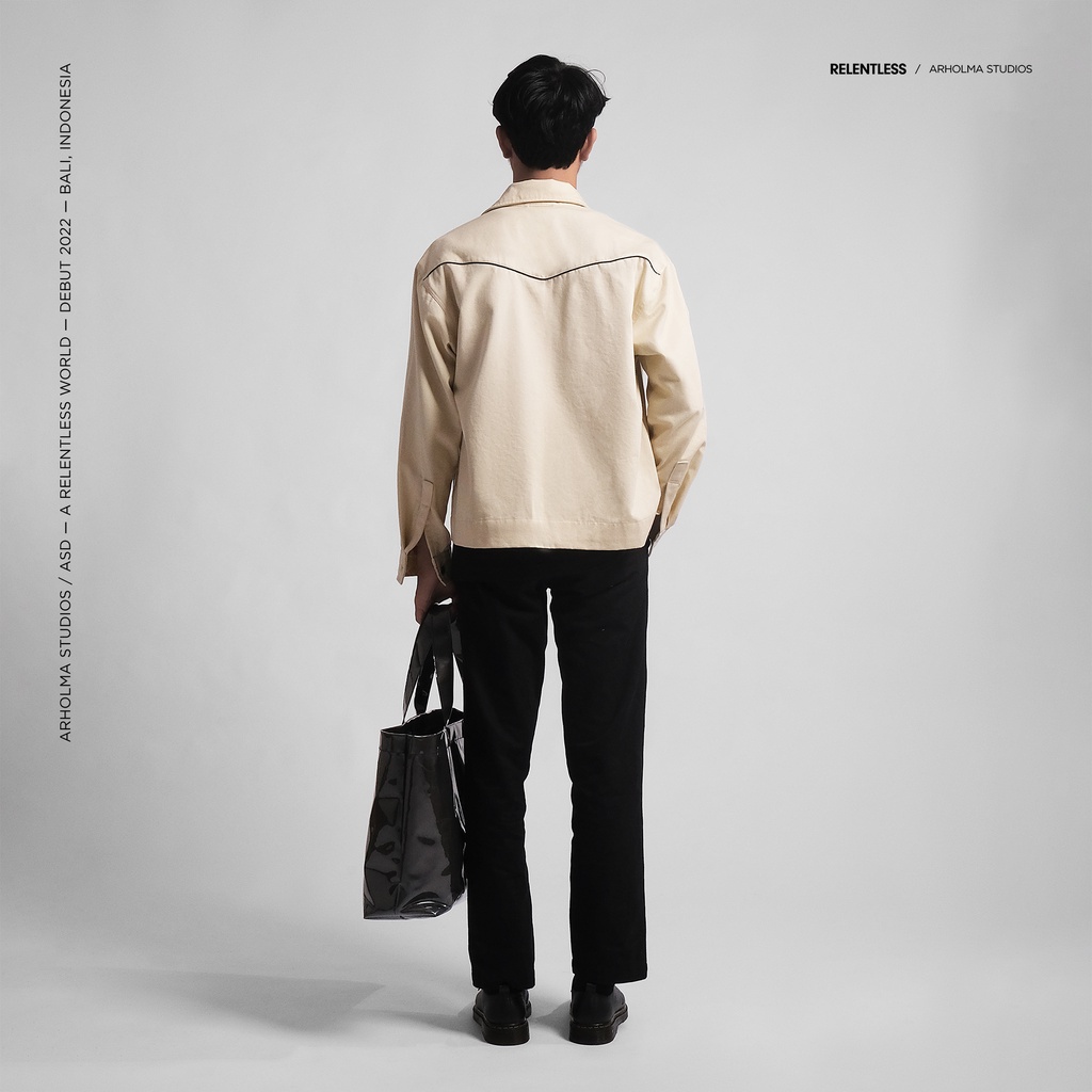 Arholma Studios - Zip Jacket 'Enfield' Cream Heather