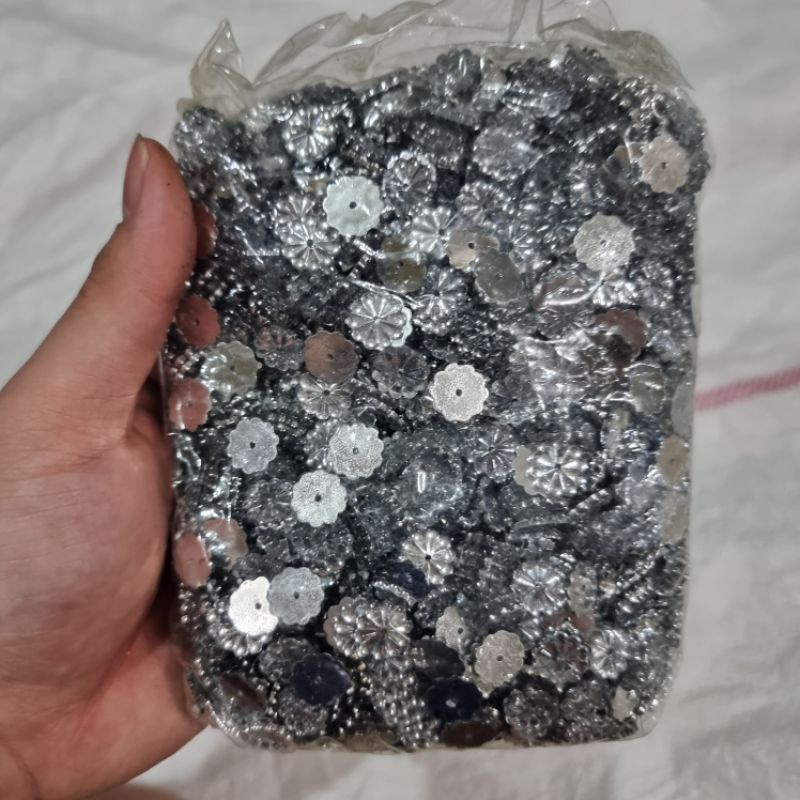 Payet Diamond Kristal Kincir Putih 12 mm @2000 pcs