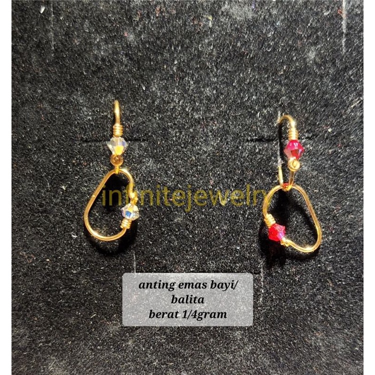 Anting Emas Bayi 1/4gram