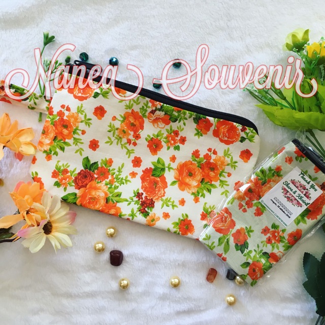 Pouch shabby/ souvenir dompet/ dompet bunga-bunga/ pouch bunga-bunga/ dompet shabby