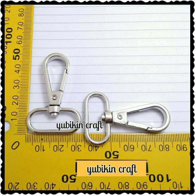 

1 Piece Cantelan Kaitan Tas Kepala Tetes Besi Untuk Tali 2,5cm Warna Silver