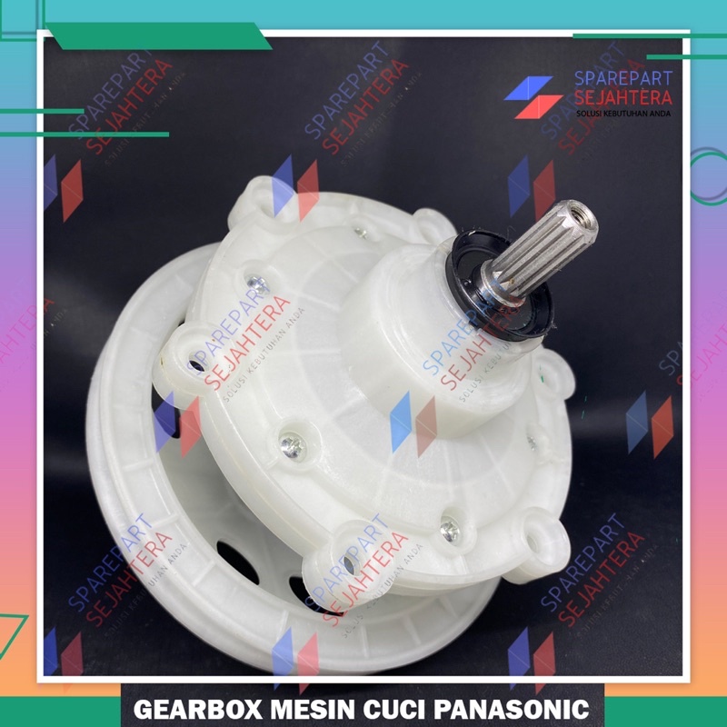 GEARBOX GIRBOK PENCUCI PANASONIC MESIN CUCI 10 - 14 KG 2 TABUNG + PULY TINS