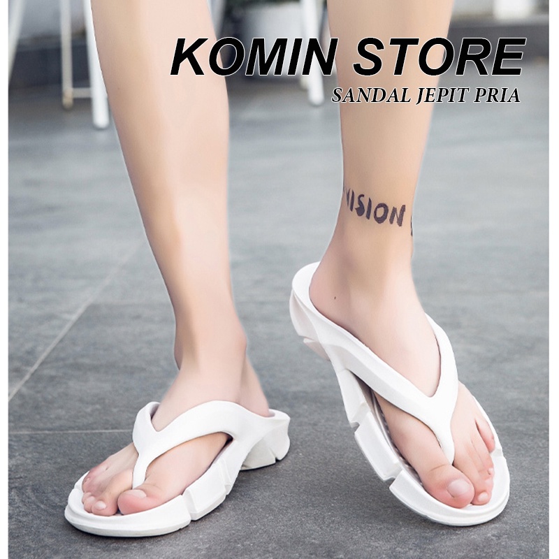 Sandal Jepit Casual Pria Anti Slip Terbaru Polos Murah Sendal Cowok Outdoor Fashionable Santai size 39-44