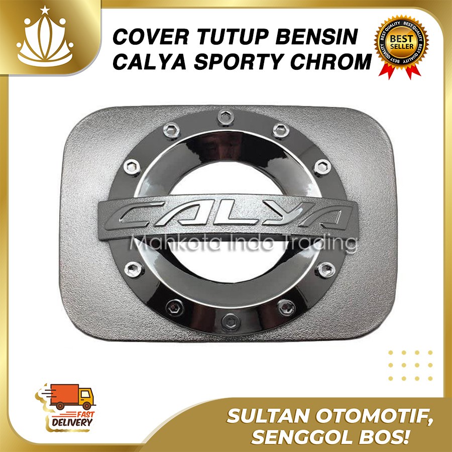 Tank Cover CALYA / Tutup Bensin Tangki Tengki CALYA Model SPORTY Chrome