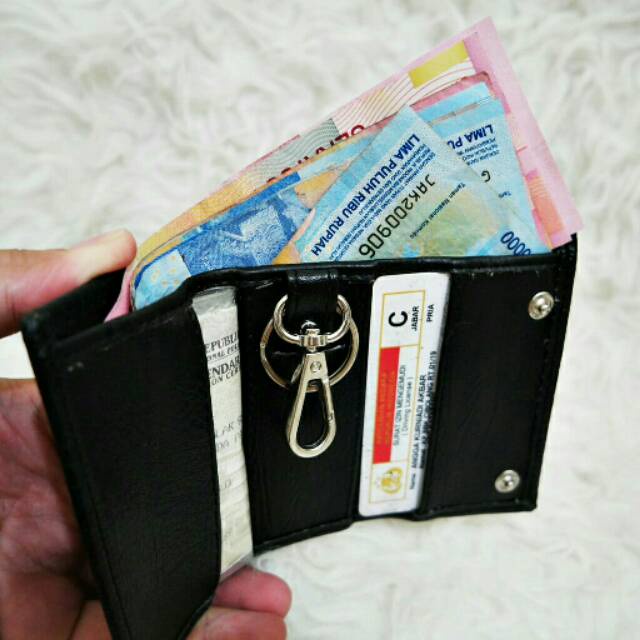 Dompet STNK gantungan kunci mobil/motor murah import wallet THR