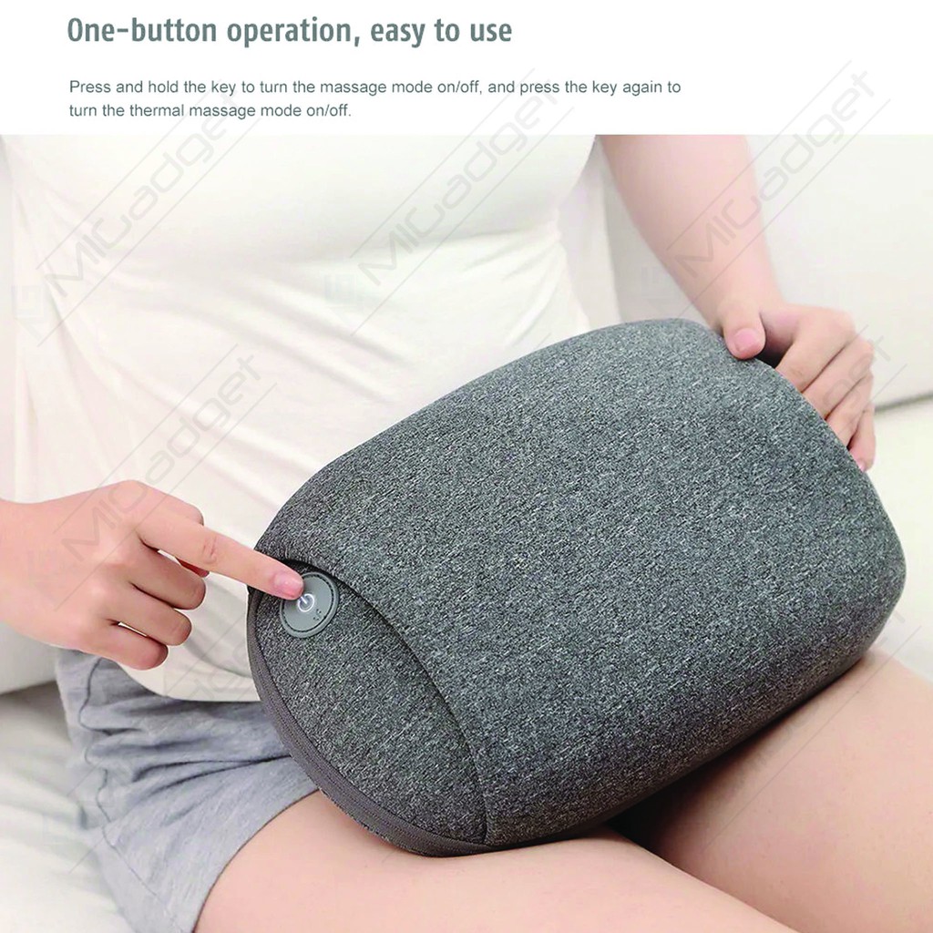 Leravan Bantal Pijat Leher 3D Neck Massage Pillow PTC Heating