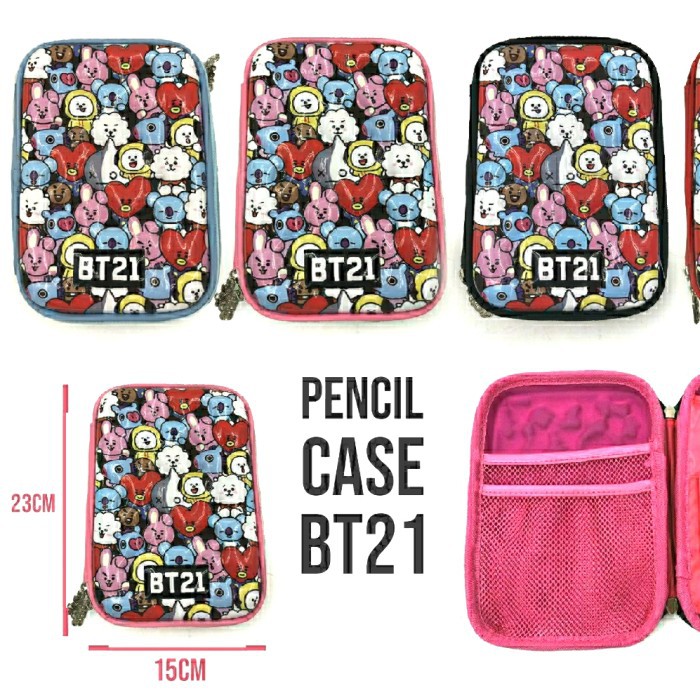 *FRAULEINCO* BTS Pencil Case / kotak pensil EMBOSS 6D BT21