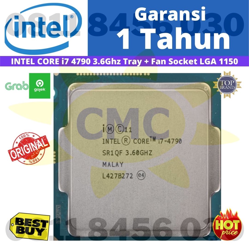 PROCESSOR INTEL I7 4790 Tray + FAN INTEL CORE I7 Socket 1150