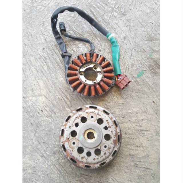 Magnet Spul Beat Pop FI Esp ACG starter pengapian double stater rotor stator sepul fly wheel spol