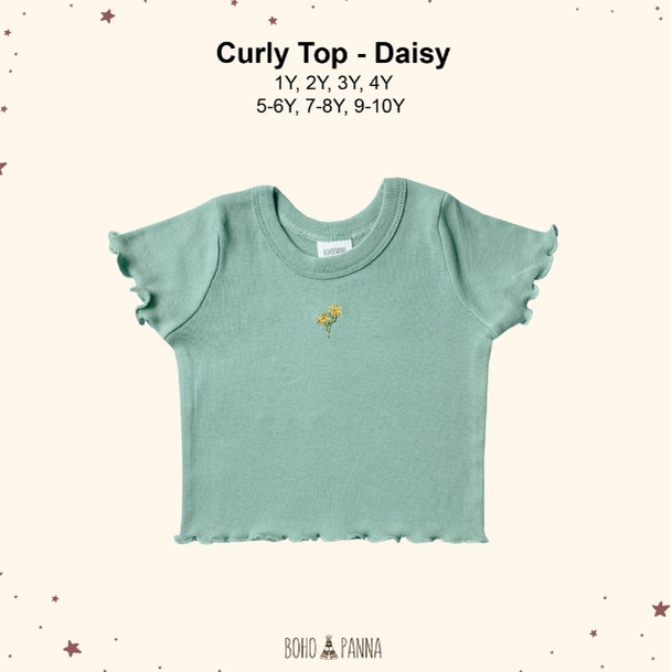 BOHOPANNA CURLY CROP TOP 1 - 4 Tahun (Kaos Anak) CBKS Part 2 SO