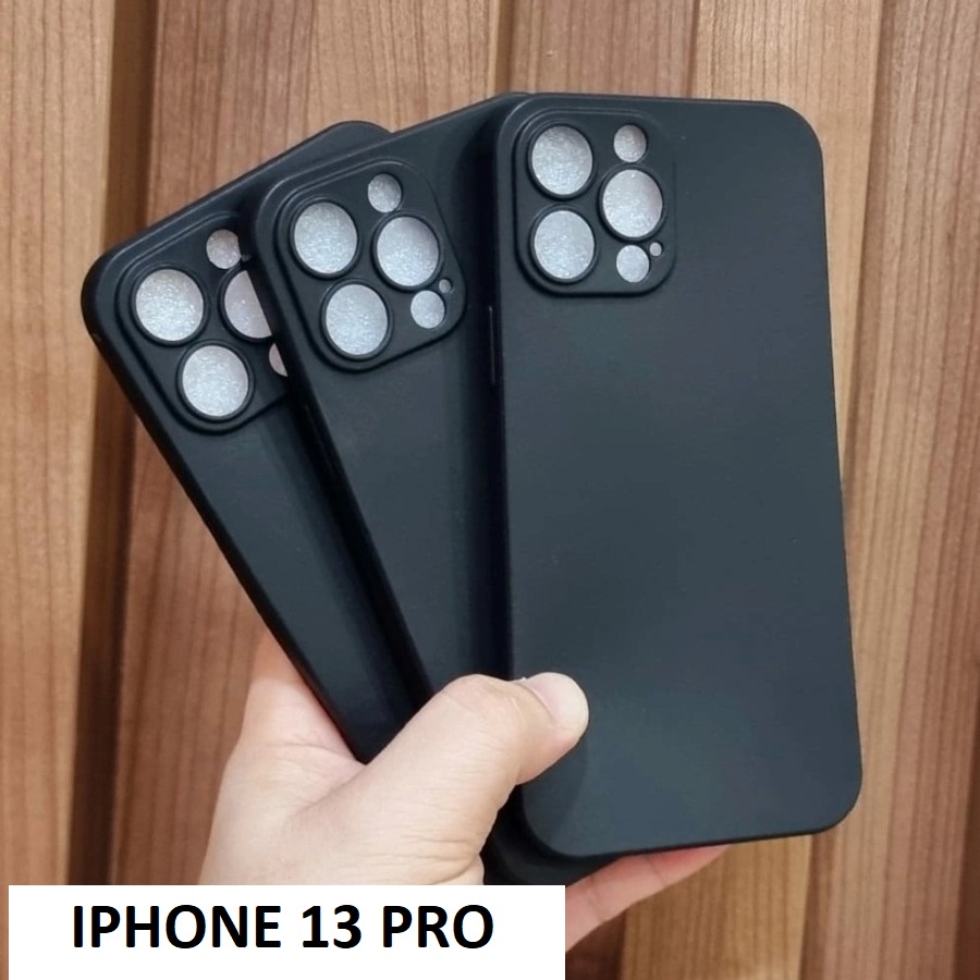 IPHONE 13 IPHONE 13 PRO IPHONE 13 PROMAX CASE BLACK PREMIUM SILIKON HITAM SOFTCASE CASING PROTECT CAMERA COVER PELINDUNG KAMERA PRO MAX