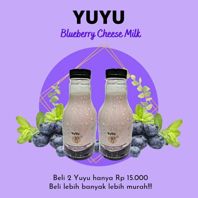 

Paket 2 Yuyu Blueberry Cheese Milk
