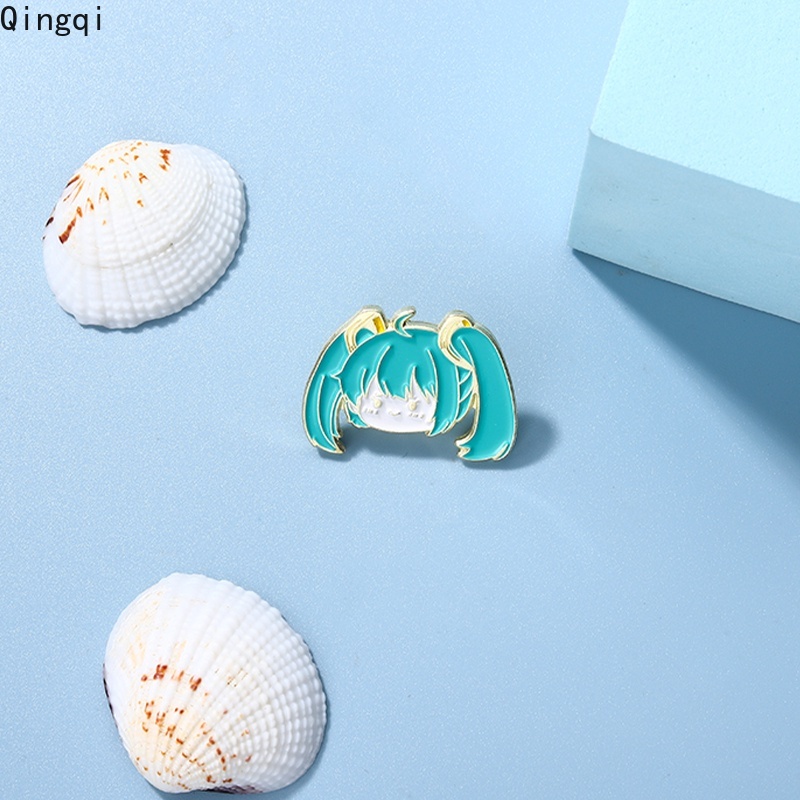 Bros Pin Enamel Desain Kartun Anime Penyanyi Ponytail Untuk Anak Perempuan