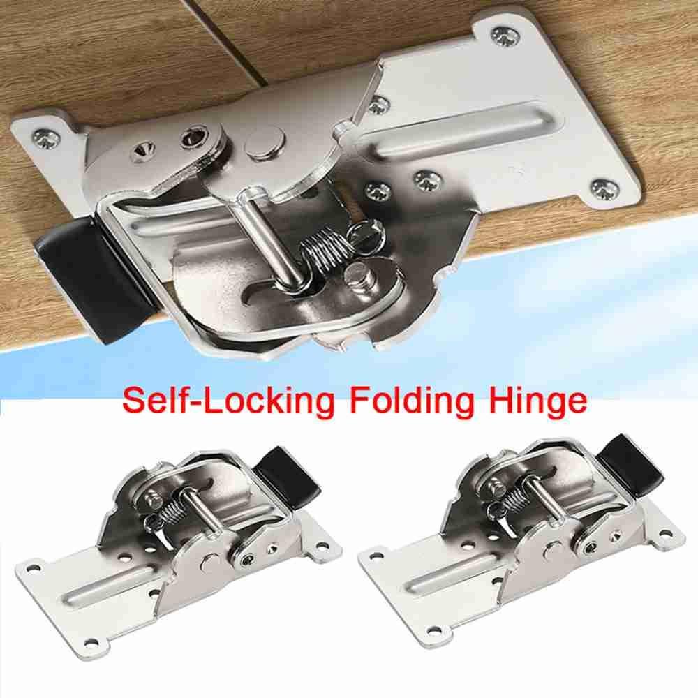 Nanas Self-Locking Engsel Lipat Perabotan Rumah Bracket Kursi Extension Penyangga Frame