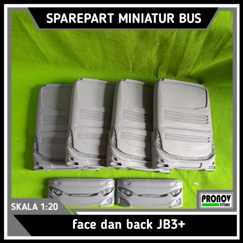 Face dan Back JB3+ miniatur bus skala 1:20