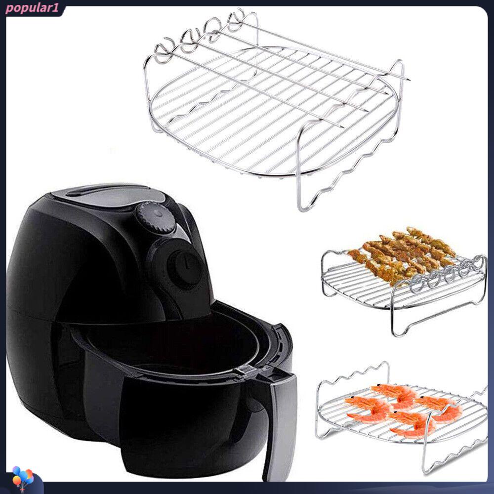 Rak Panggangan Air Fryer Multifungsi Bahan Stainless Steel