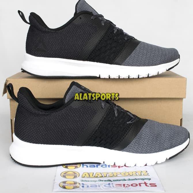 BI9 SALE Sepatu Running Pria Reebok Print Lite Rush CM8789 - Black ORIGINAL - Hitam, 39 SDWD