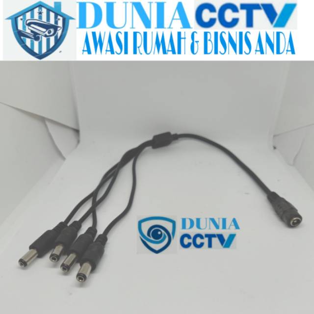 Kabel cumi cabang 4 buat CCTV bisa untuk 4 kamera cctv