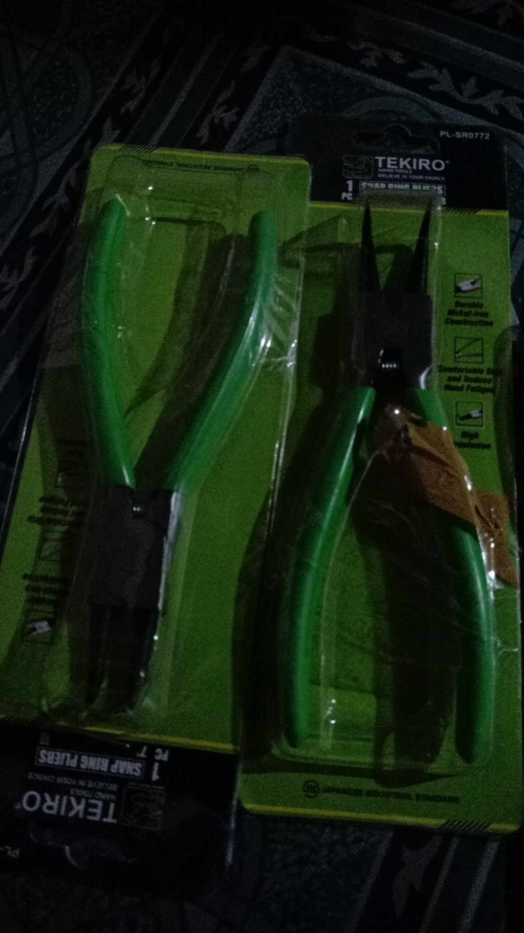 Tang Snap Ring Pliers 7 7 Inch Bengkok Buka Tekiro Ib Snapring Circlip 5 Eb Es Is Tutup Lurus Plier