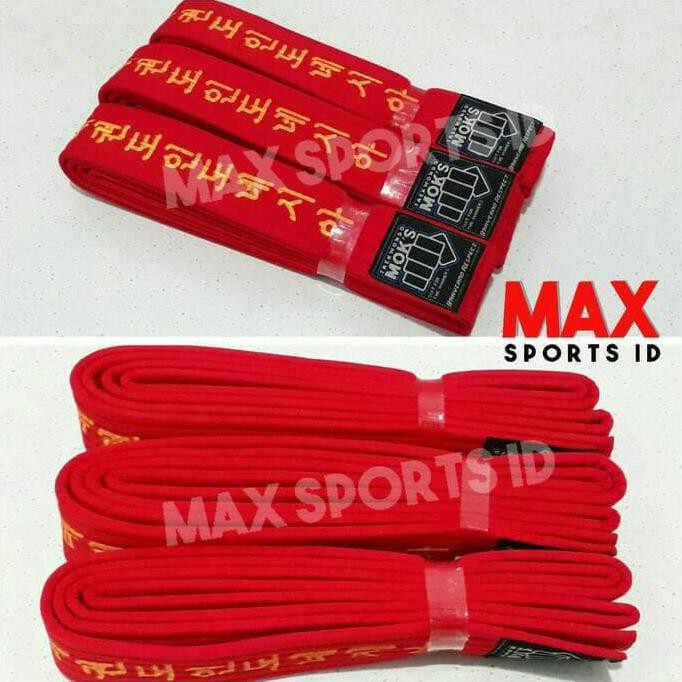 (((Bisa Bayar Di Tempat))) Sabuk Merah Taekwondo Moks Deluxe Promo Kode 442