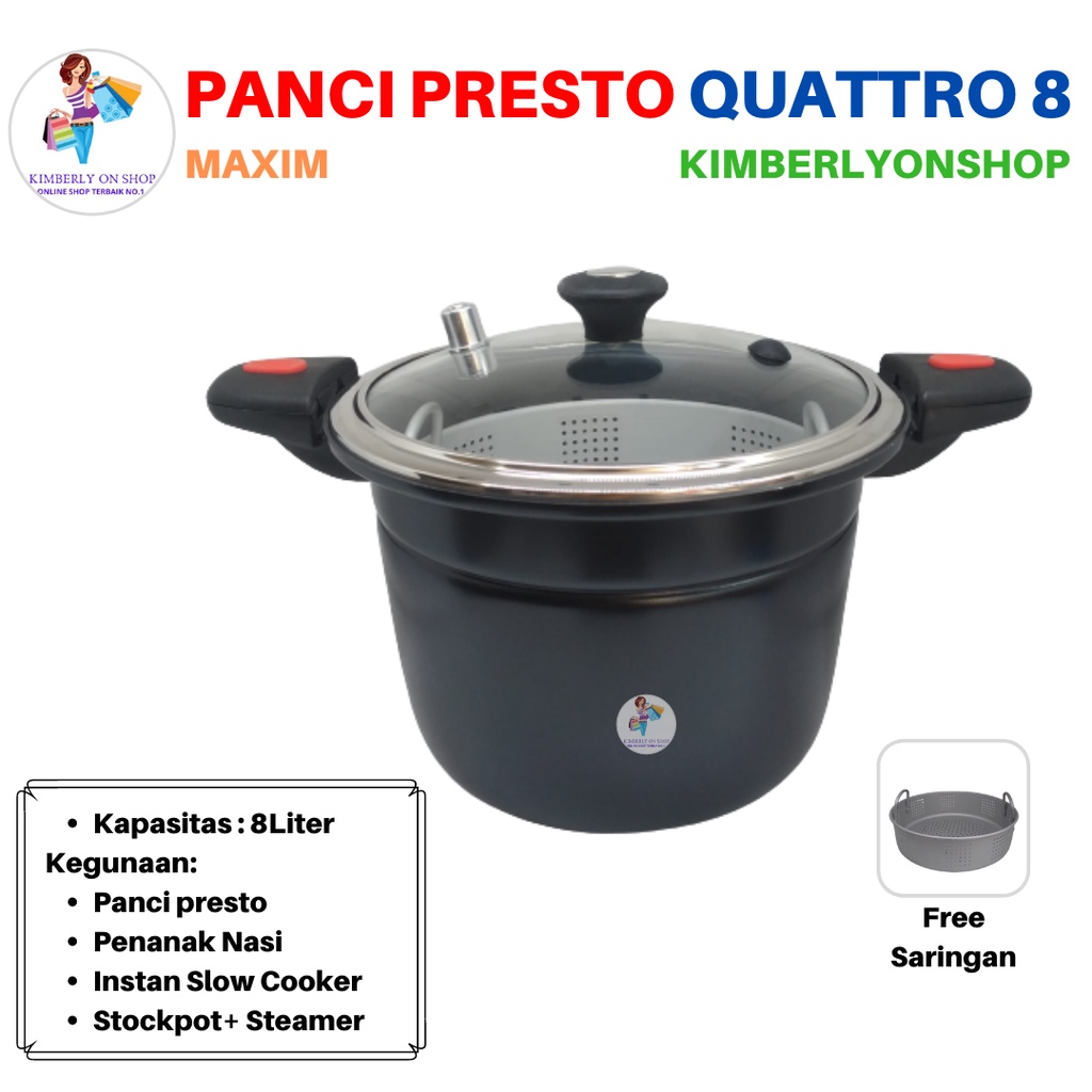 Panci Presto Maxim Quattro 8 Plus