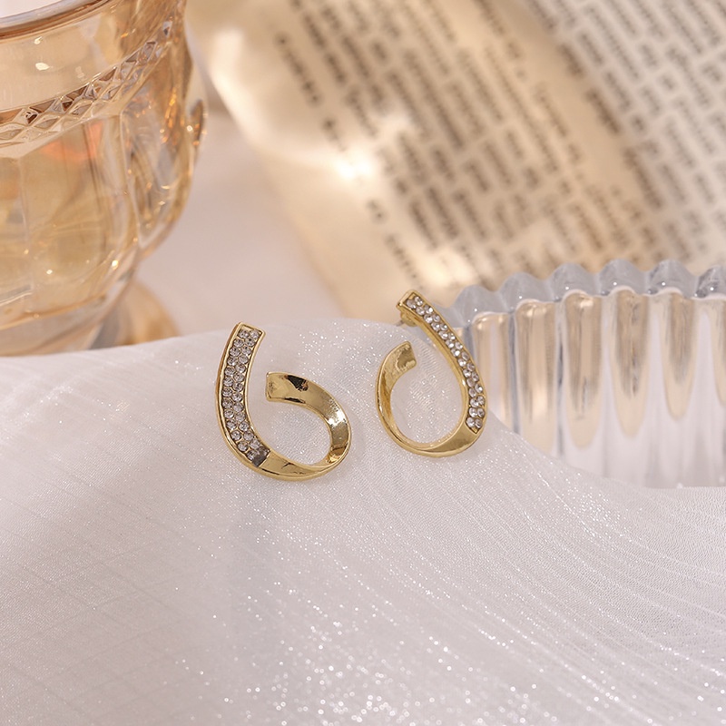 Korea Dongdaemun sterling silver jarum Hollow Air Tetes Elegan liar tindik anting-anting anting-anti