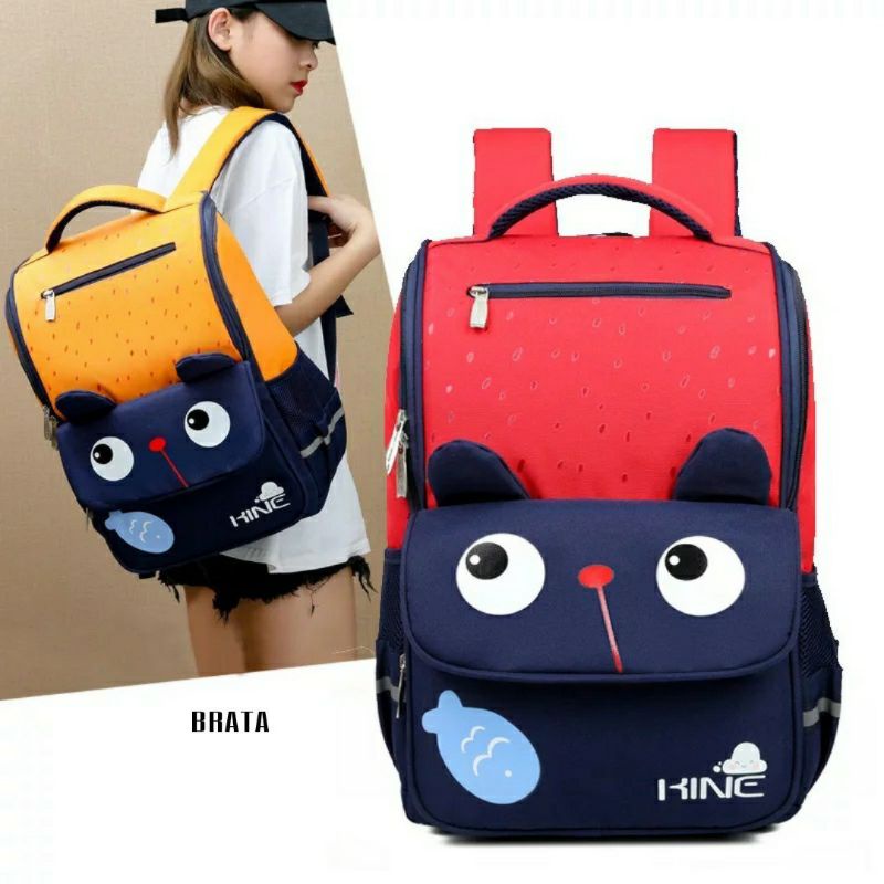 Tas Backpack Schoolgirll Fashion Korea Terbaru Version Harajuku Ulzzangg High king paus