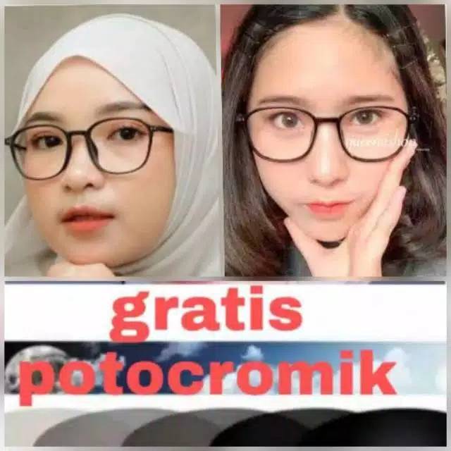 kacamata lensa photocromic antiradiasi boleh pilih yang blueray bisa normal minus plus cilinder tergantung permintaan sampai minus 5 cyl 2 tulis aja pesanan kakak di catatan saat order free box lap cairan pembersih kode 2127 size 50-19-145