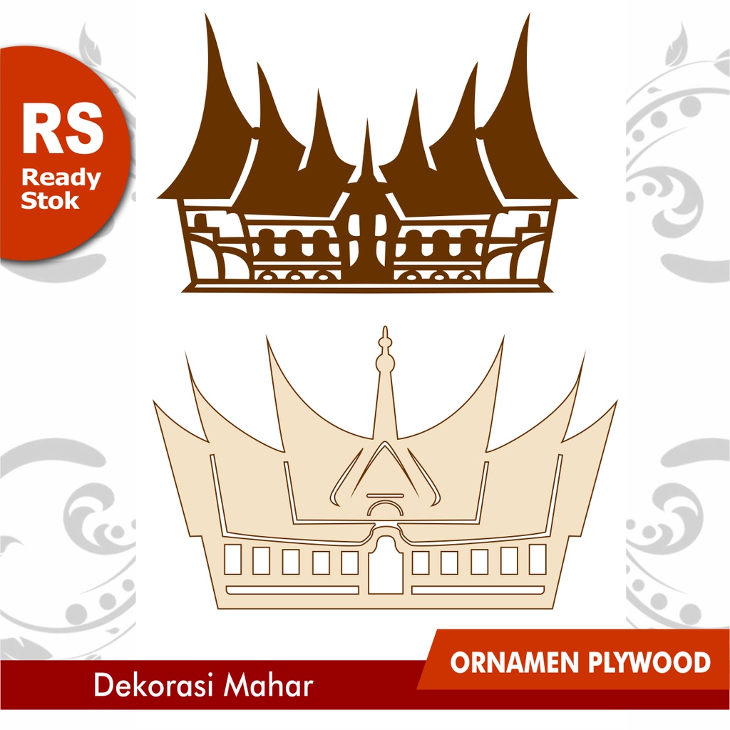 ORNAMEN PLYWOOD TRIPLEX RUMAH GADANG