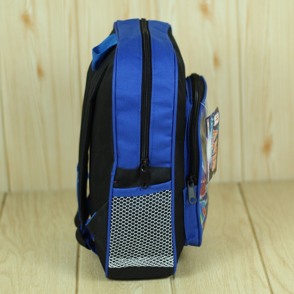 Tas Gendong Anak Motif Ultraman Biru Mini Ransel Sekolah Anak TK PAUD SD Bahan Tebal Kuat Awet Keren