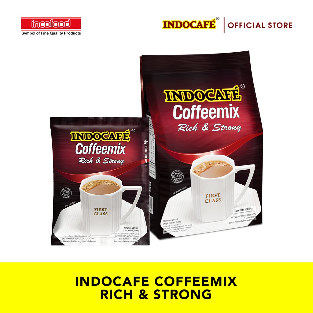 Indocafe Coffeemix Rich &amp; Strong (15 sachet) - Regular