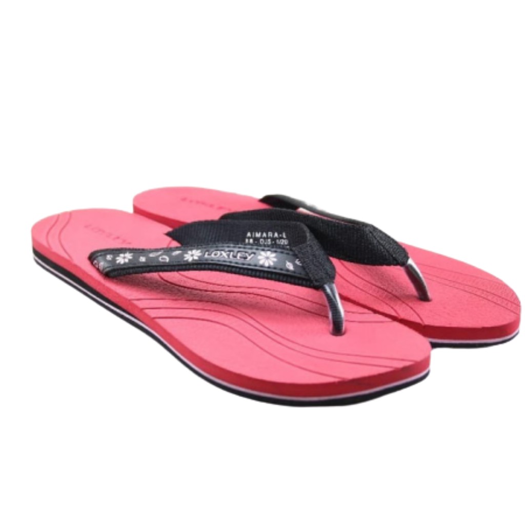 Sandal Japit Kasual Wanita Sandal Bermotif Loxley Aimara Sandal Flat size 37 - 40