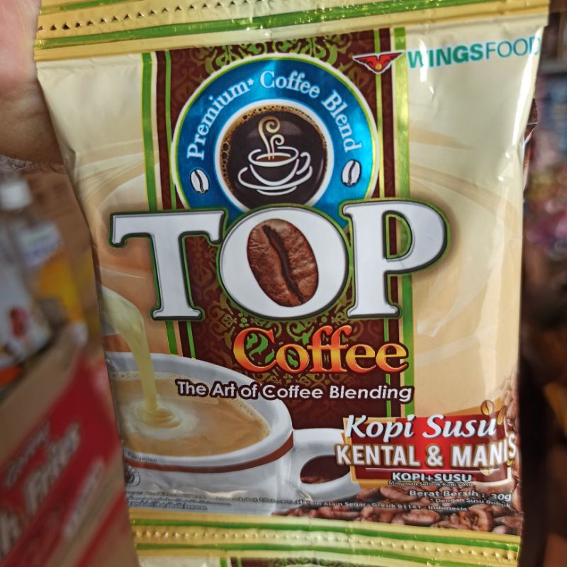 

Minuman Top Coffee Kopi Susu Serbuk Kental Manis 30 Gram