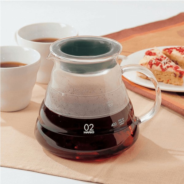 Teko Kaca Bening / Teko Untuk Membuat Kopi / Coffee Server Glass 500ml / Teko Kopi Kaca Tahan Panas