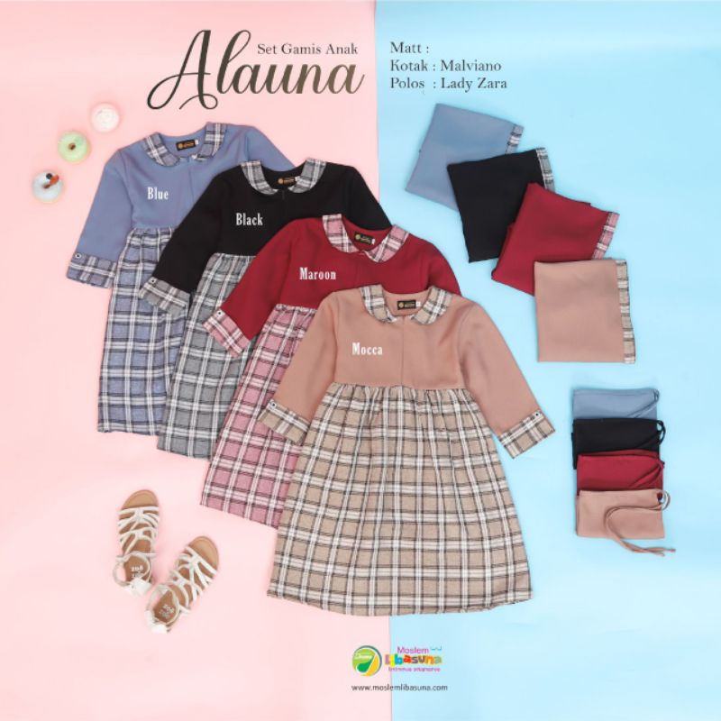 Set Gamis anak "Alauna" by. Moslem Libasuna