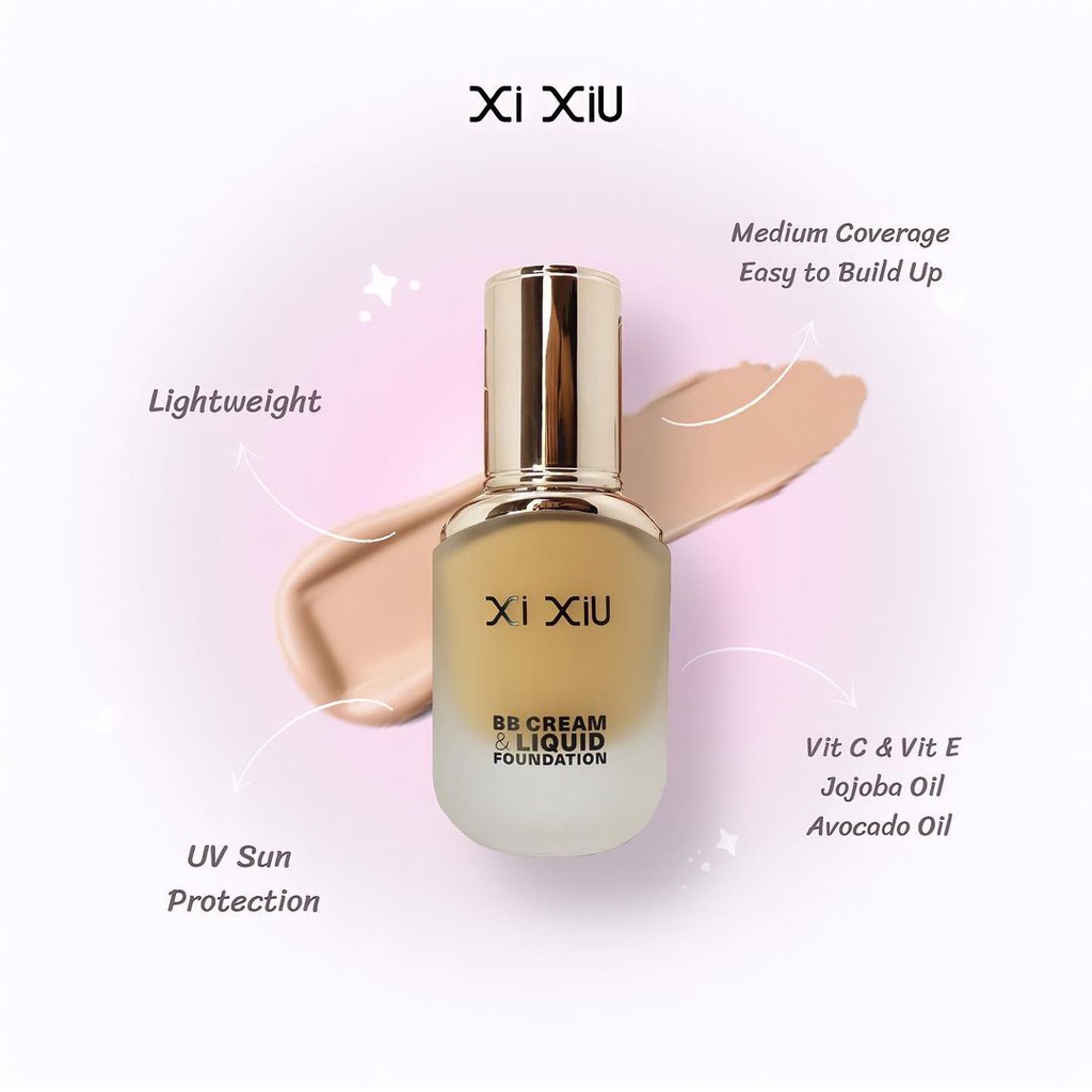 ❤ BELIA ❤ XI XIU Divine BB Cream Liquid Foundation | Flawless Full Coverage ANTI-UV | Xixiu BPOM