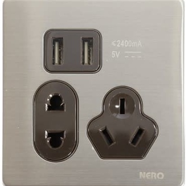 NERO STAINLESS V889 Stop Kontak AC