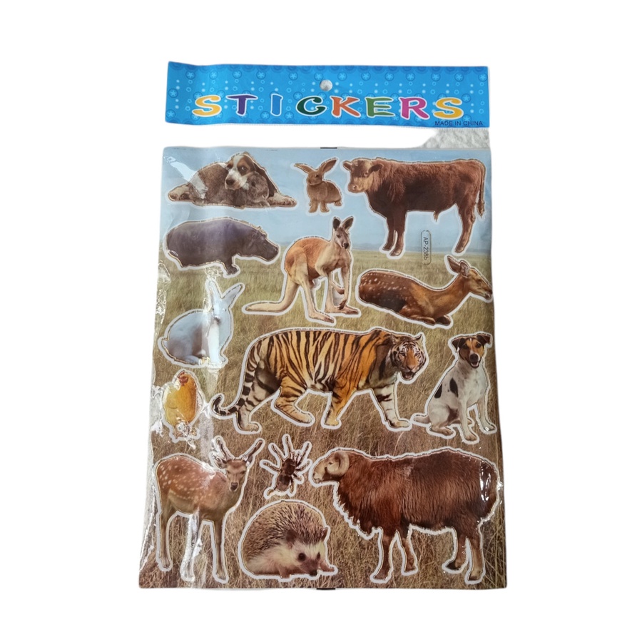 Mainan Edukasi Anak Tempelan Stiker Sticker Anak Figure Animal AP Murah