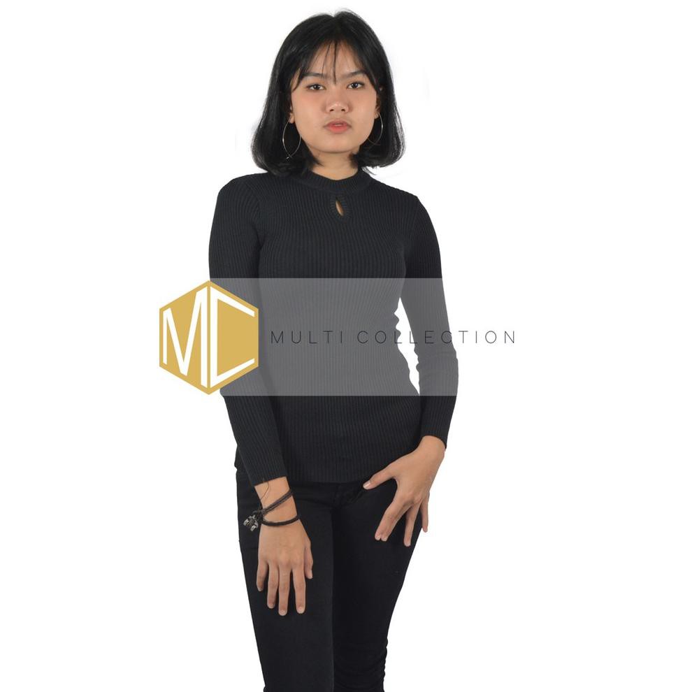  KODE 7960 BOLDA PANJANG  KNIT Baju  Rajut  Wanita Bolda 