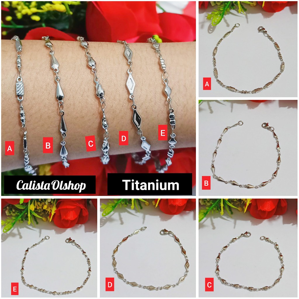 Gelang Rantai Dewasa Titanium (COD)