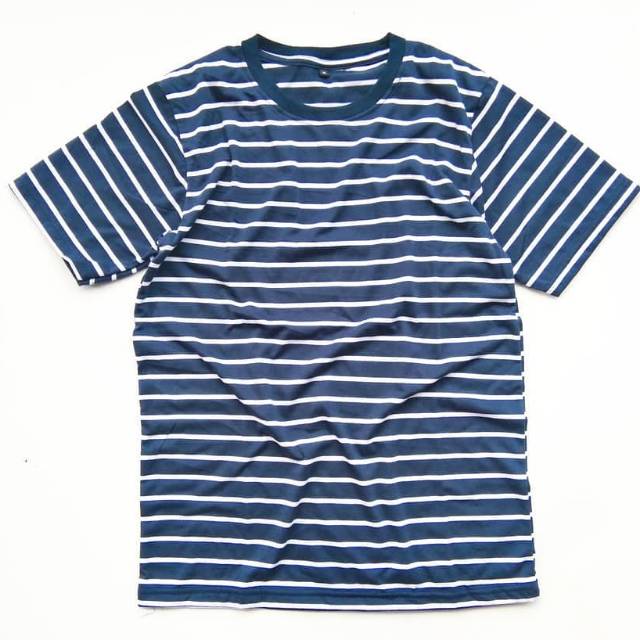 KAOS STRIPE DOMINAN NAVY, COTTON PREMIUM