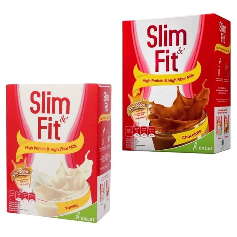 

Slim & Fit High Protein & High Fiber Powdered Vanilla / Chocolate / Milk Adult / Slimfit / Slim Fit / Slim&fit / susu / cokelat / coklat / bubuk