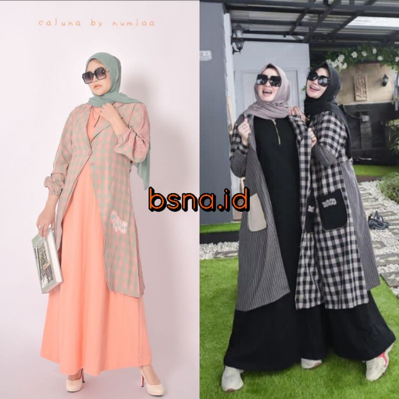 NADIRA dan CALUNA SET Gamis By Numiaa