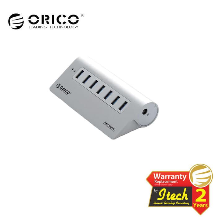 ORICO M3H7 Aluminum Alloy 7 Port USB3.0 HUB with 30W Power Adapter