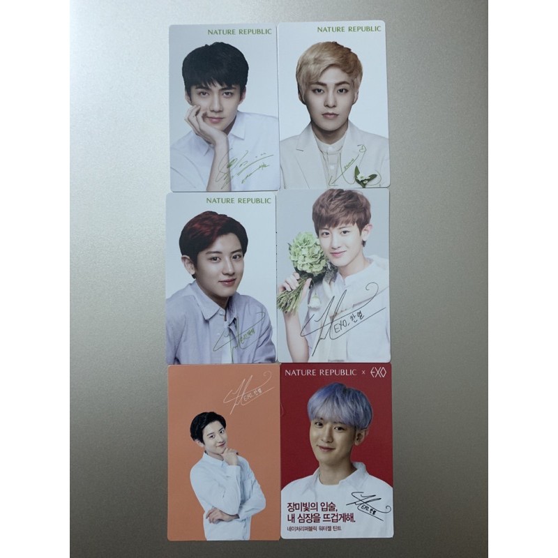 Official Photocard Natrep x EXO (PC EXO) Sehun Xiumin Chanyeol EXO