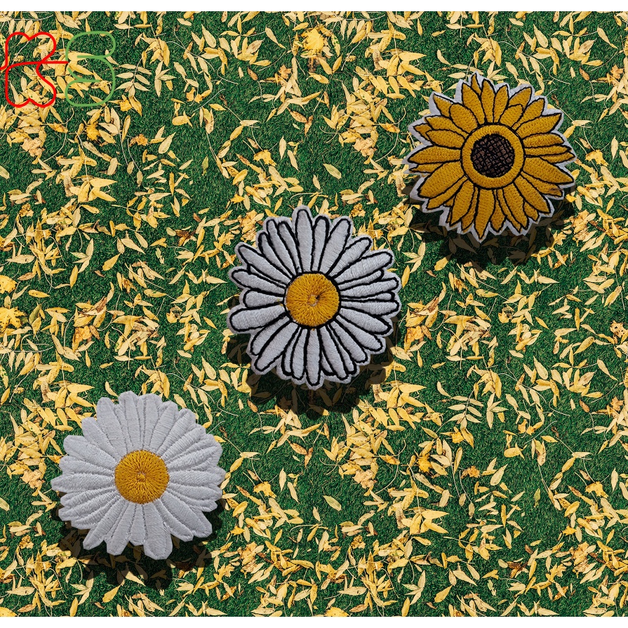 PATCH BORDIR BUNGA DAISY