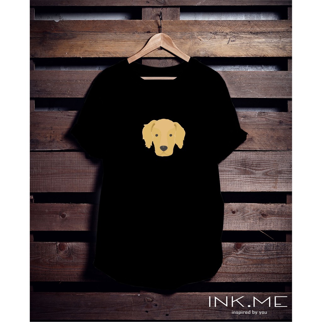 GOLDEN FACE TSHIRT/ KAOS DOGGY GOLDEN RETRIEVER/ KAOS UNISEX DOGGY/ DOG COLLECTION