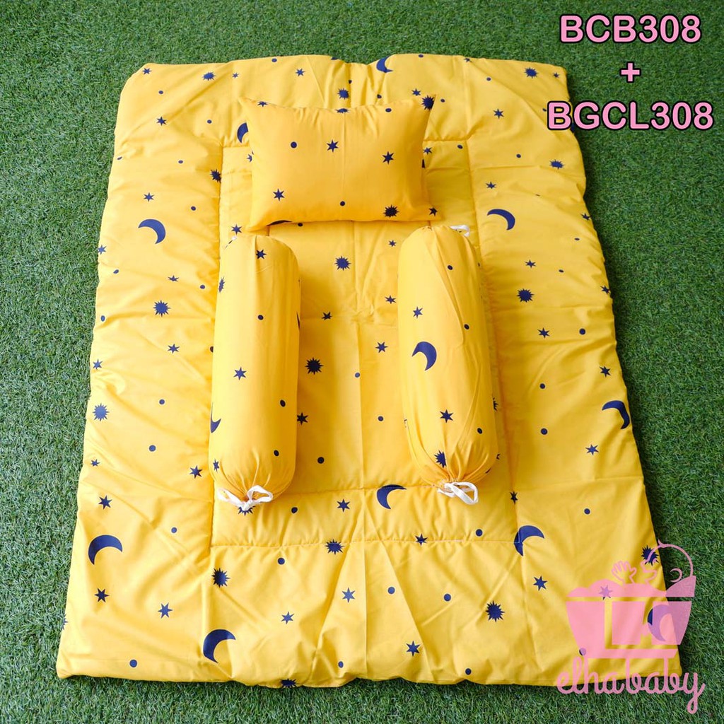 Elhababy bed cover bedcover bayi set motif murah selimut premium matras kasur  bayi karakter-308